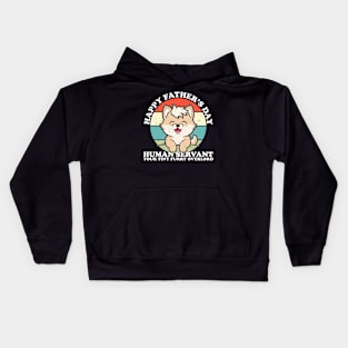 Happy Father's Day Human Servant Your Tiny Furry Overlord Dog Kids Hoodie